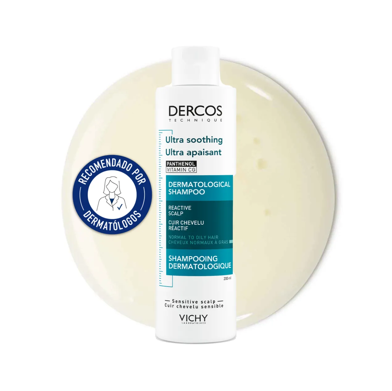 Dercos Shampoing Ultra Calmant Cheveux Gras
