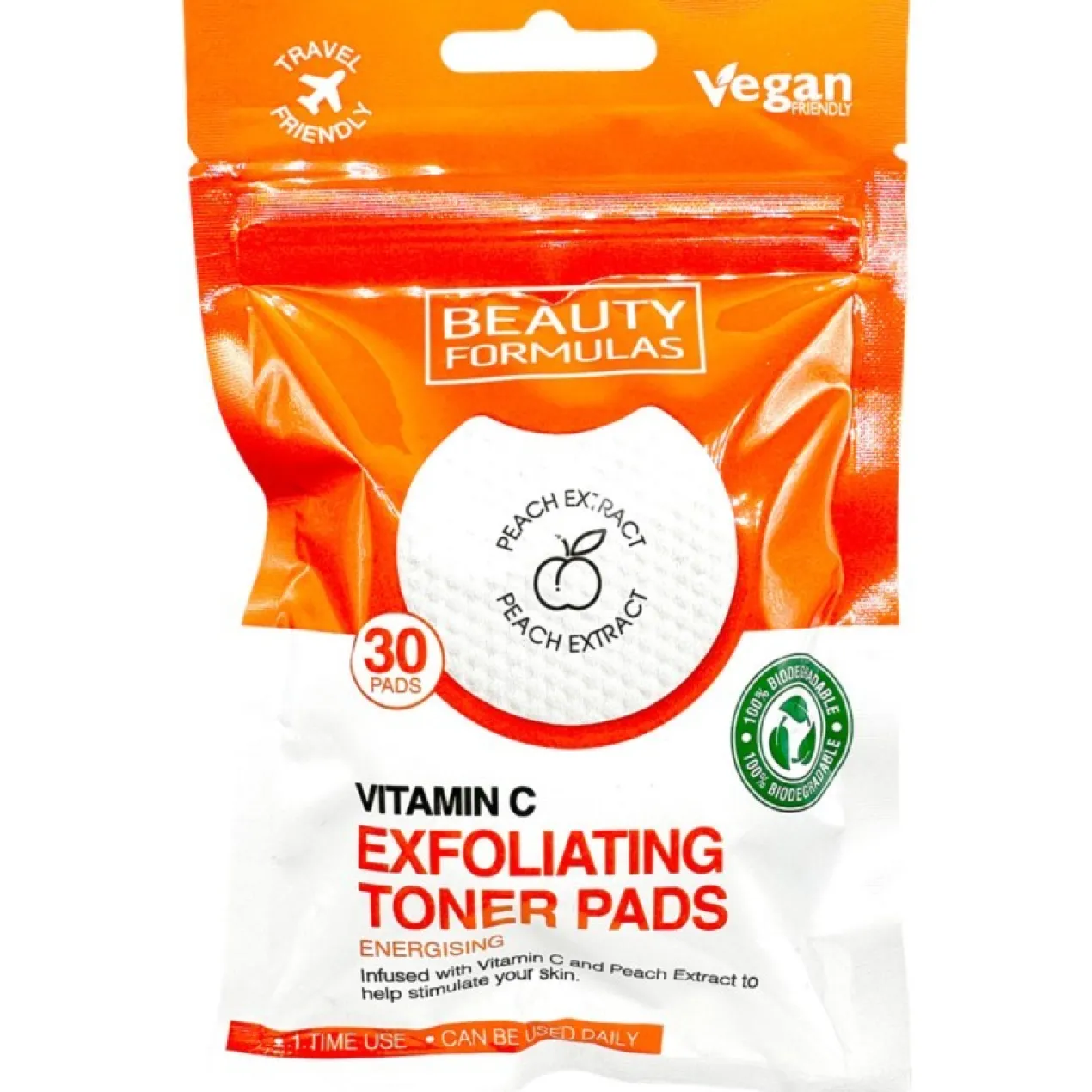 Disques Nettoyants Exfoliants pour le Visage à la Vitamine C
