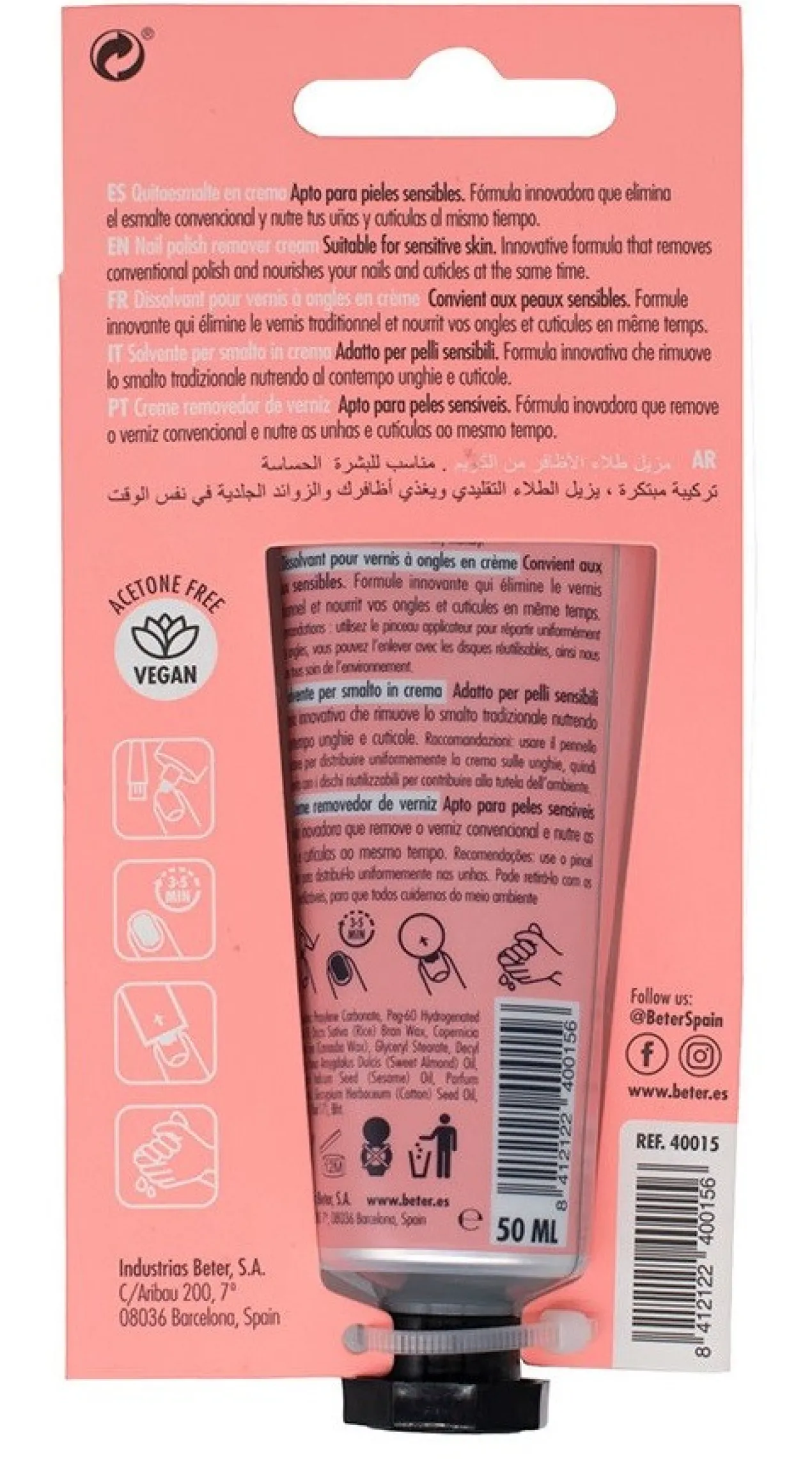 Dissolvant crème Nail Care