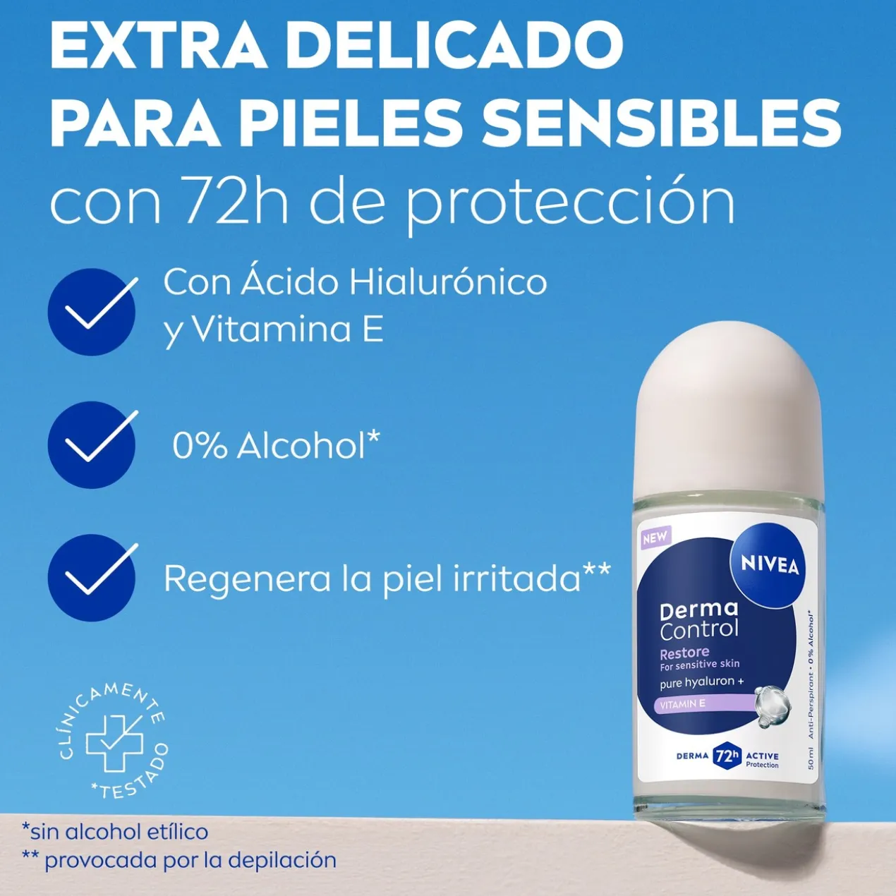 Déodorant antitranspirant roll-on Derma Control Restore