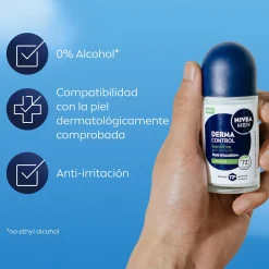 Déodorant antitranspirant roll-on Derma Control Sensitive