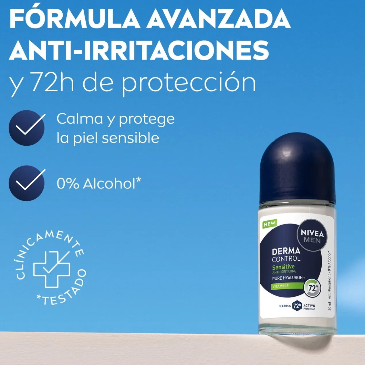 Déodorant antitranspirant roll-on Derma Control Sensitive
