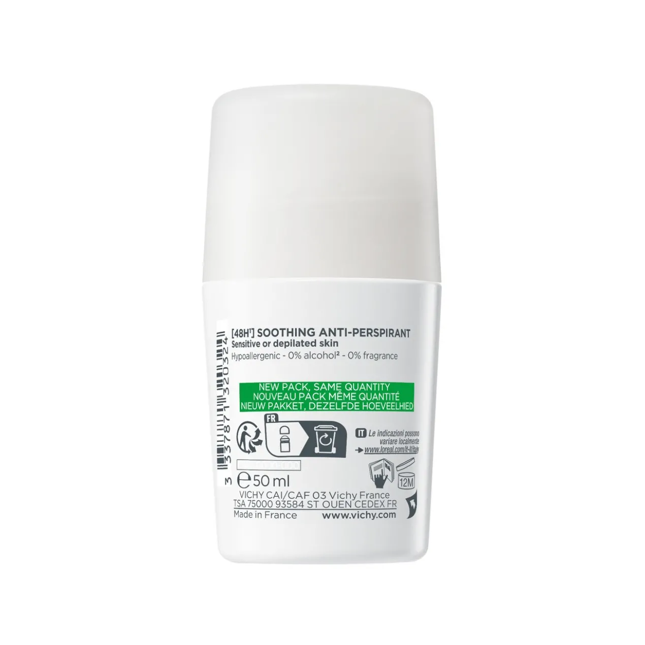 Déodorant 48h Peaux Sensibles Roll-On