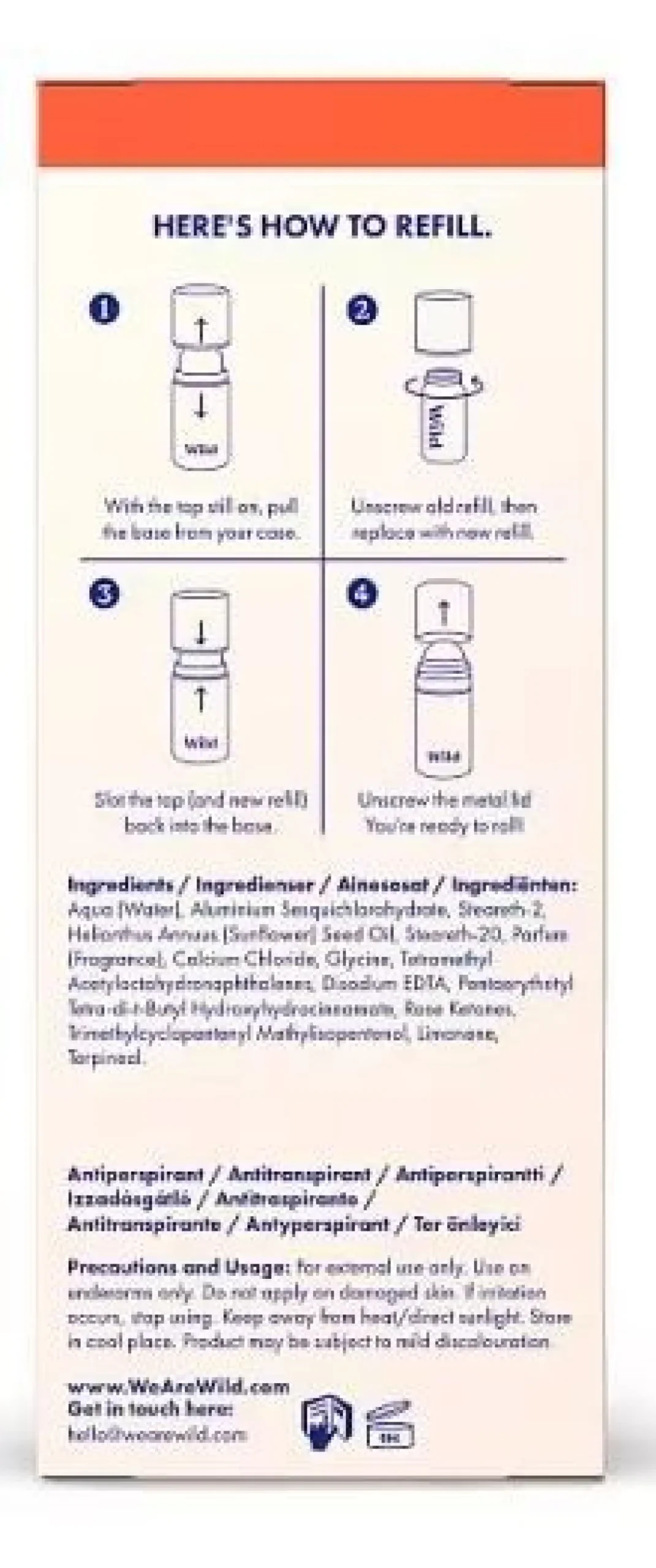Déodorant Roll-On Boîte + Recharge Miel & Fleur de Cactus