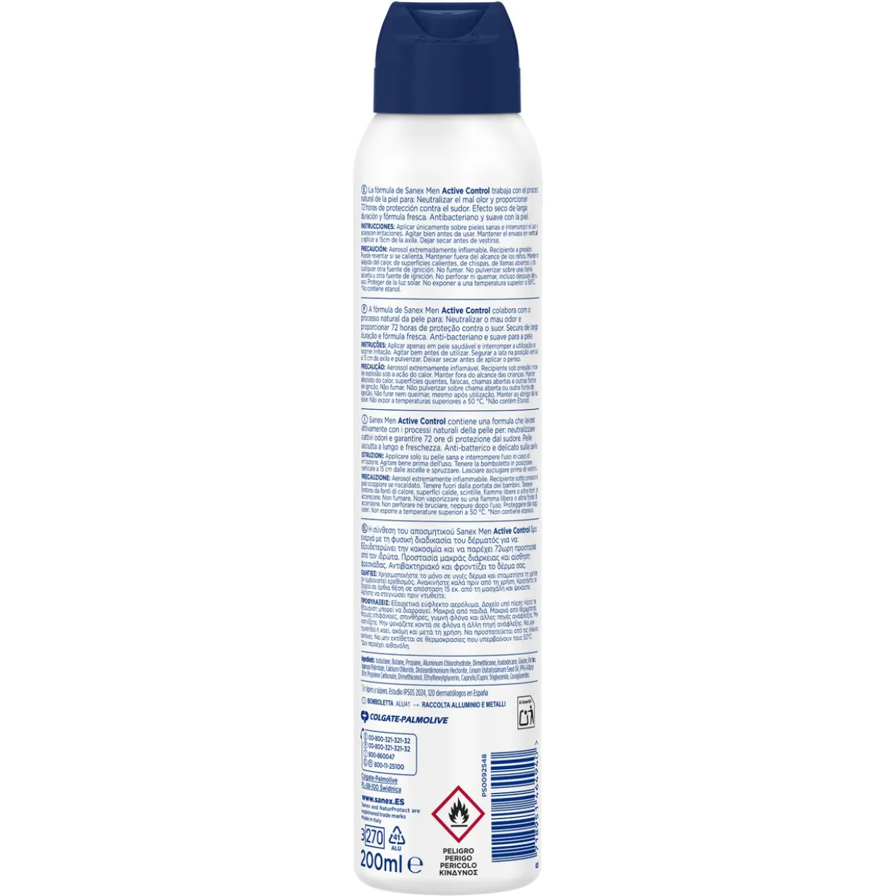 Déodorant Spray Homme Men Active Control 48h Antitranspirant