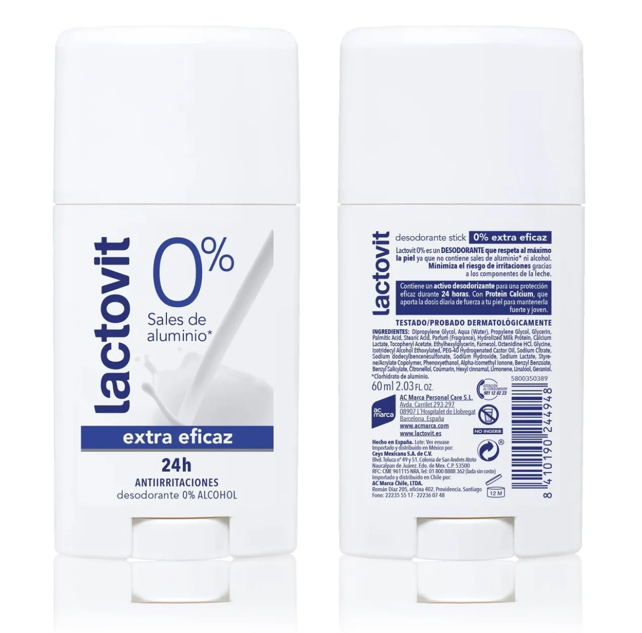 Déodorant Stick 0% Extra Efficace