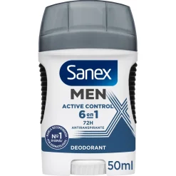 Déodorant Stick Men Active Control 6 en 1 48h Anti-Transpirant