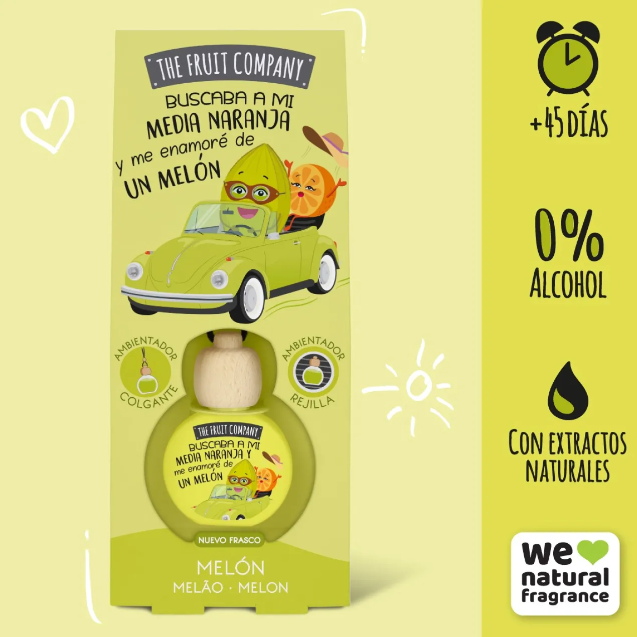 Désodorisant voiture Melon