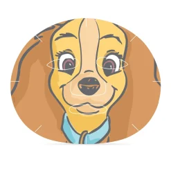 Duo de Masques Tissu Lady & The Tramp
