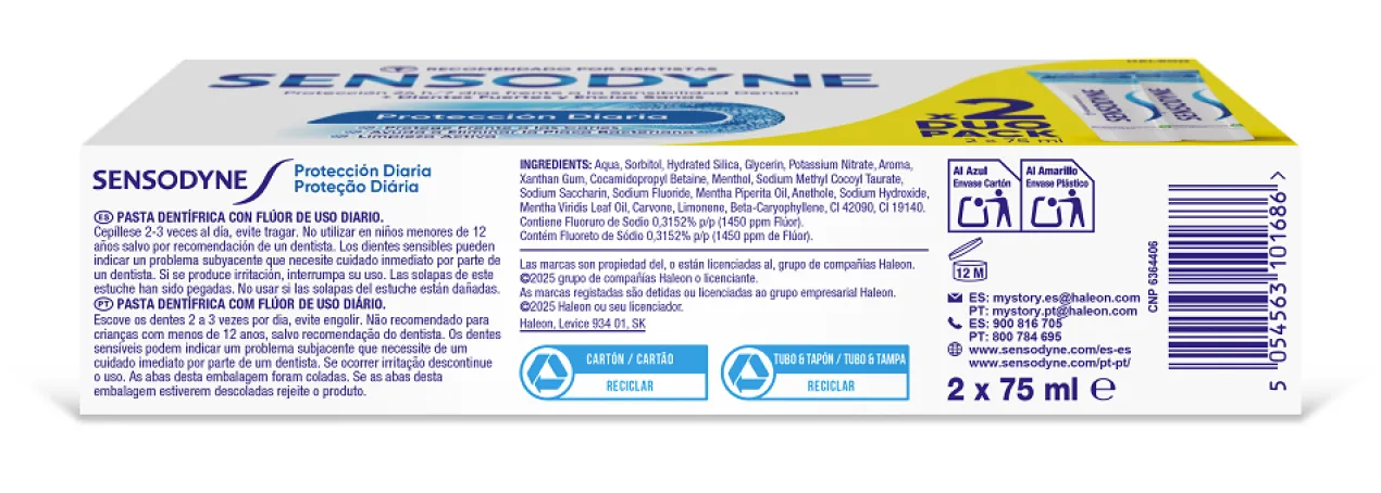 Duo Dentifrice Protection Quotidienne