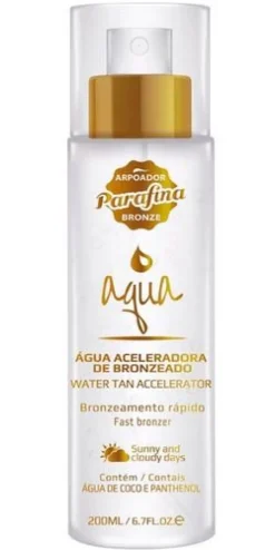 Eau accélératrice de bronzage
