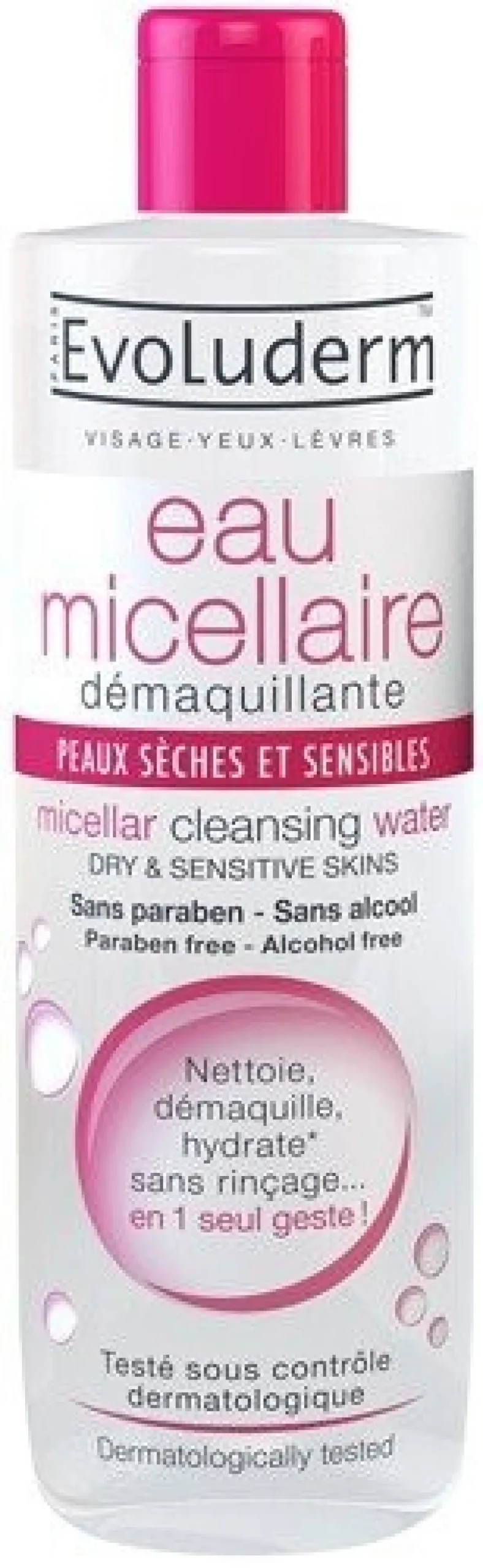 Eau Micellaire Démaquillante Peaux Sèches