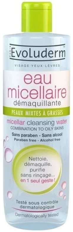 Eau micellaire démaquillante Peaux mixtes à grasses