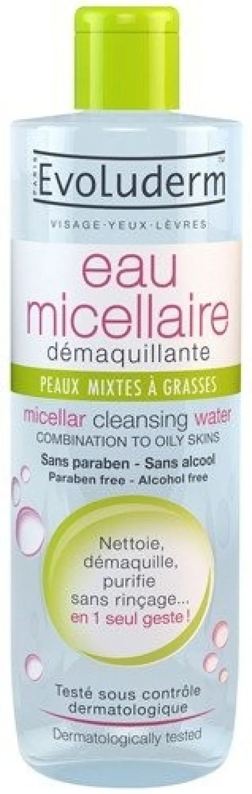 Eau micellaire démaquillante Peaux mixtes à grasses