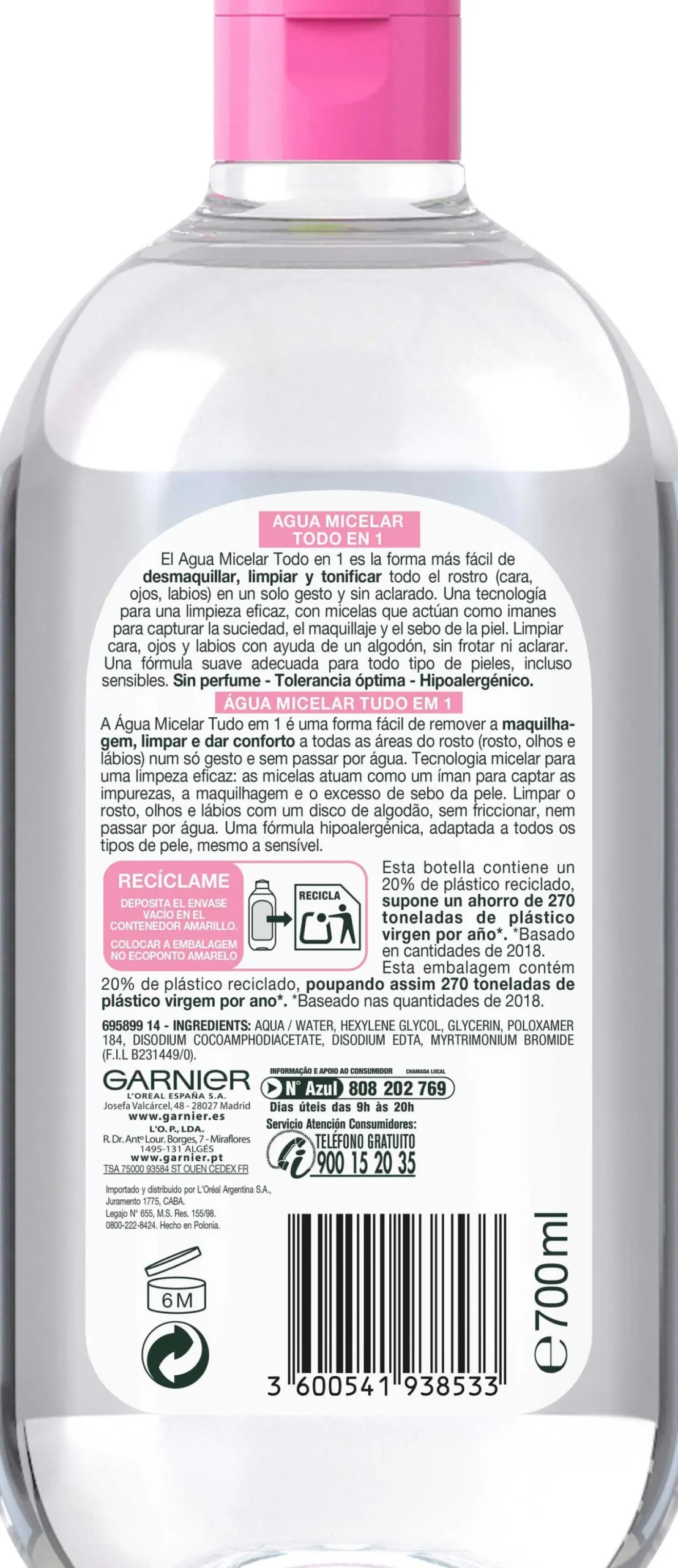 Eau micellaire Skin Active