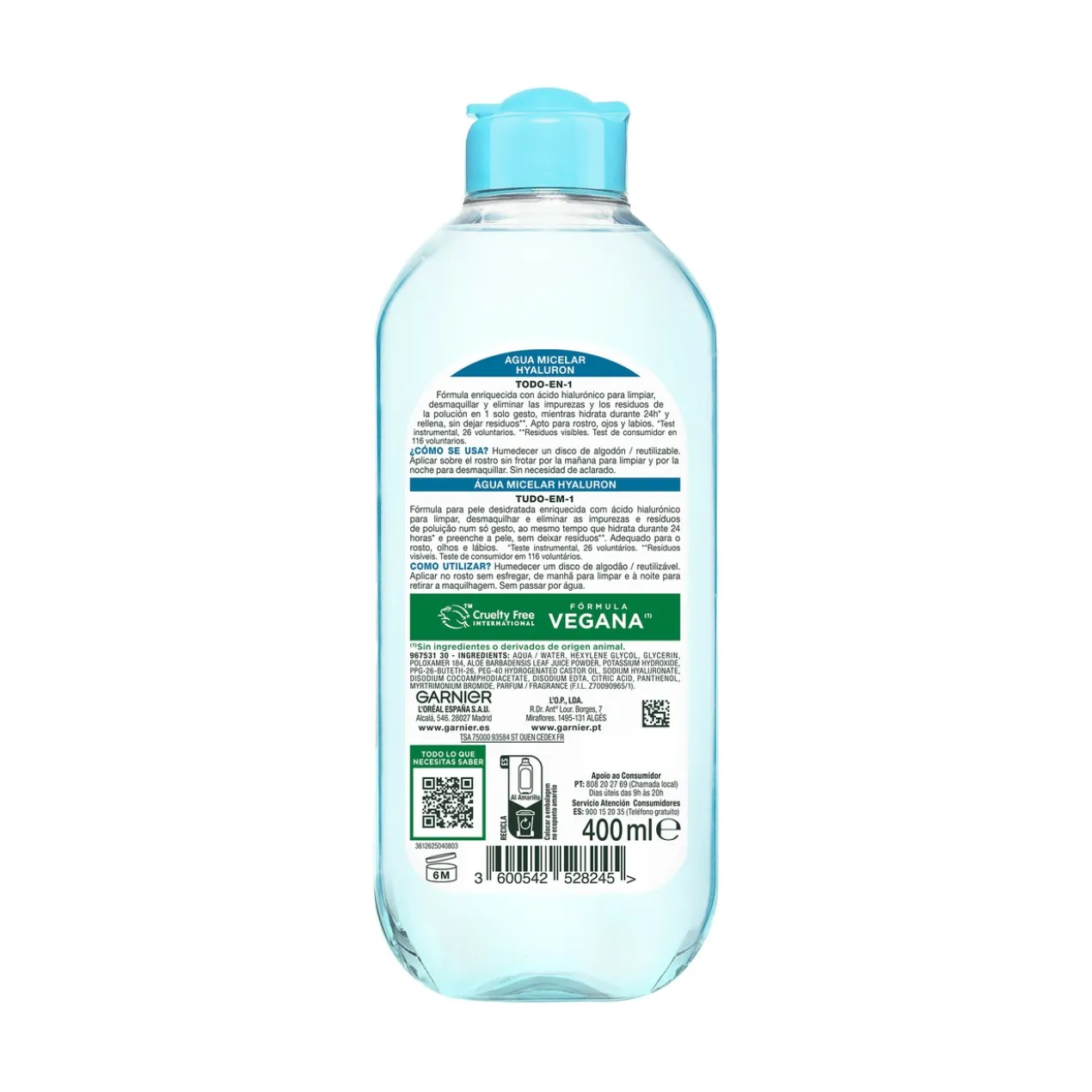 Eau micellaire tout-en-un Aloe & Acide Hyaluronique