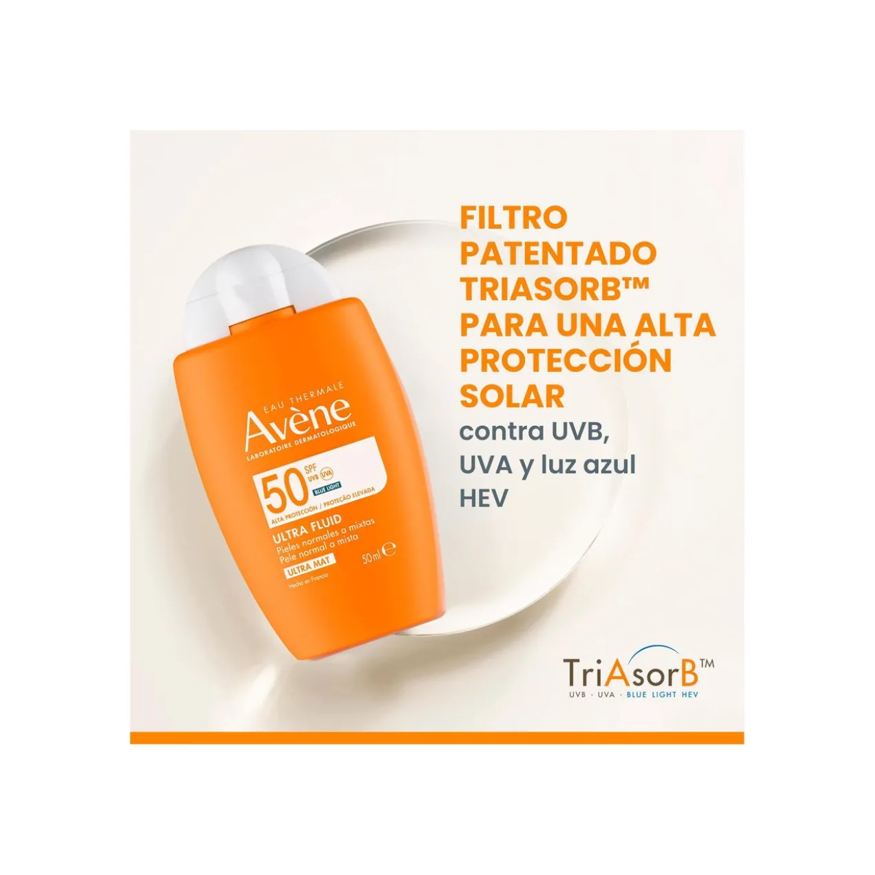 Eau Thermale Avène Fluide Invisible Ultra Mat 50+