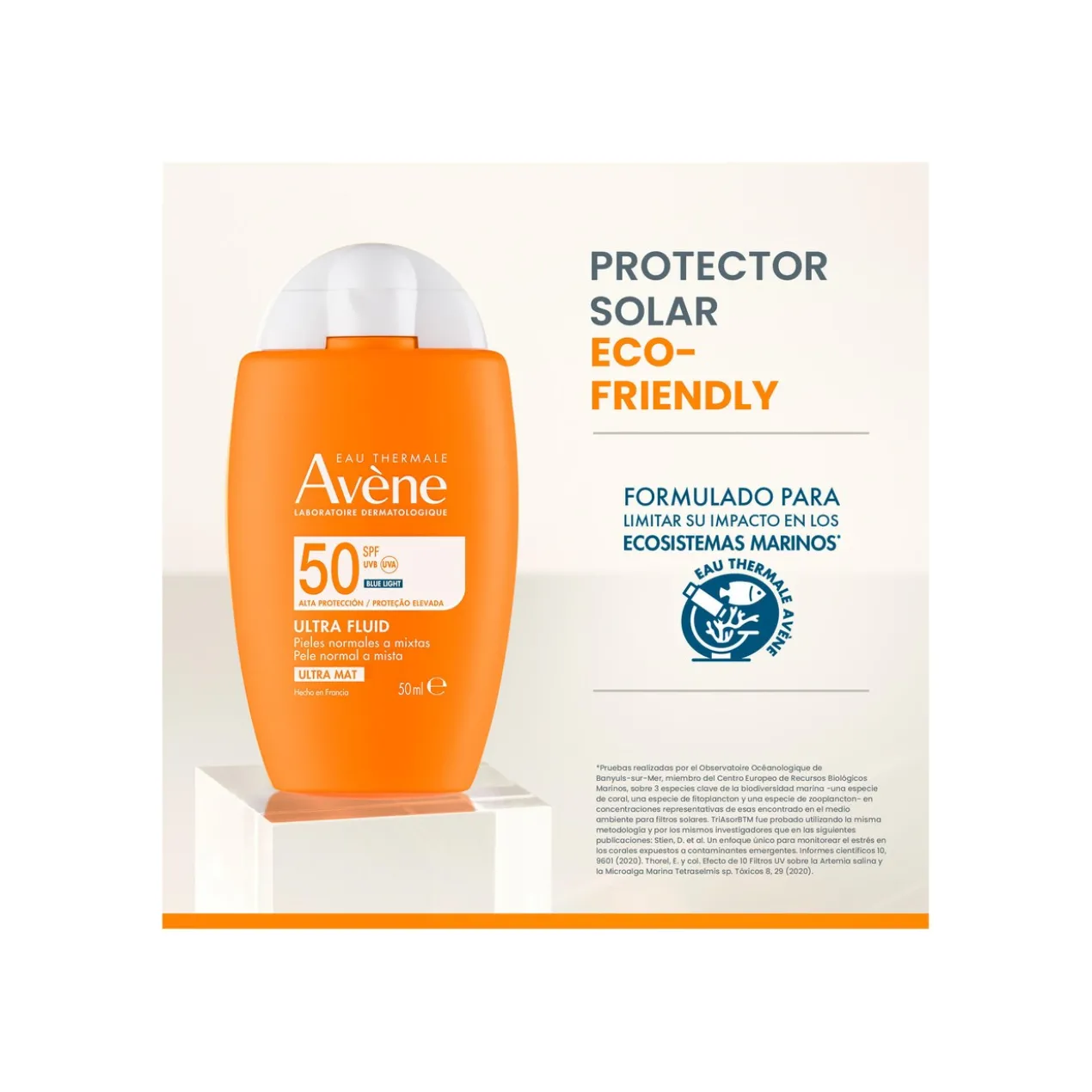 Eau Thermale Avène Fluide Invisible Ultra Mat 50+
