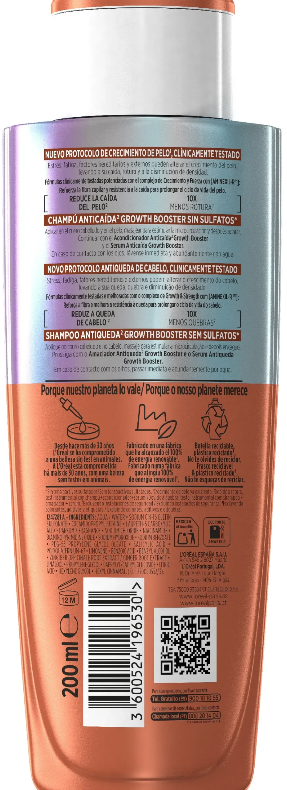 Elvive Growth Booster Shampoing Anti-chute