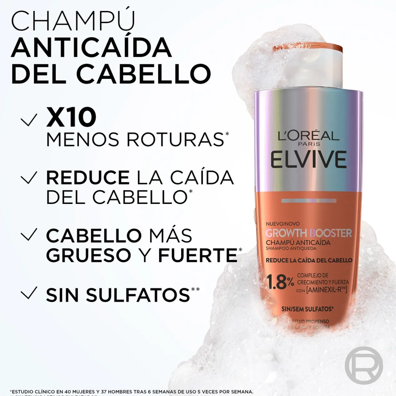 Elvive Growth Booster Shampoing Anti-chute