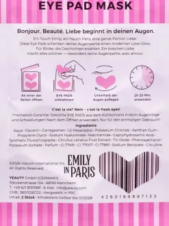 Emily in Paris Patchs Yeux Hyaluronic Hearts