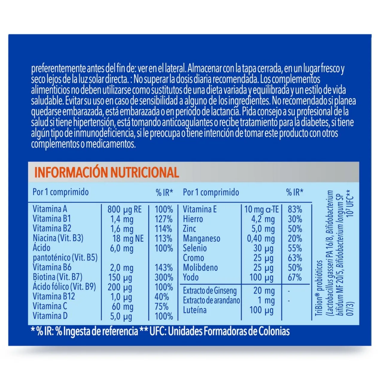 Energy 50+ Comprimés
