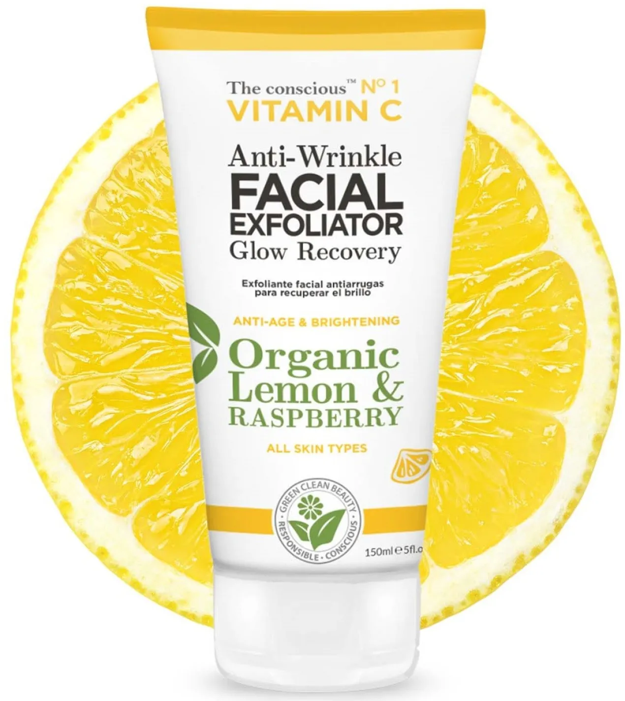 Exfoliant visage anti-rides à la vitamine C