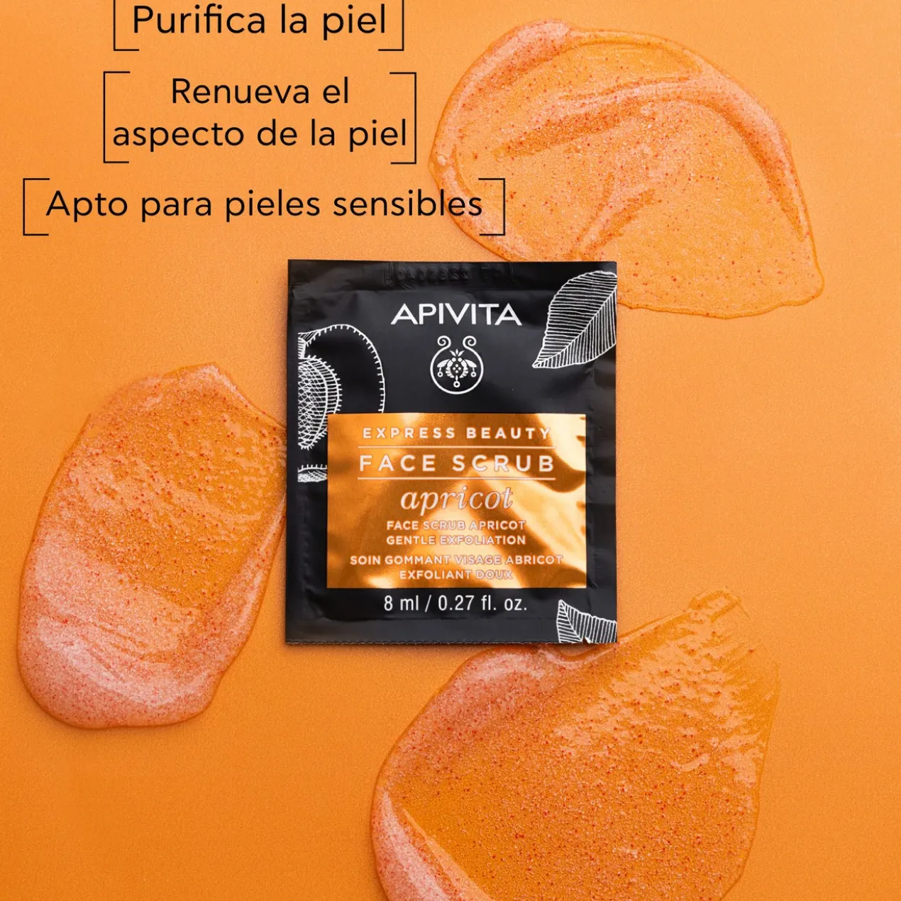 Exfoliant visage doux à l’abricot