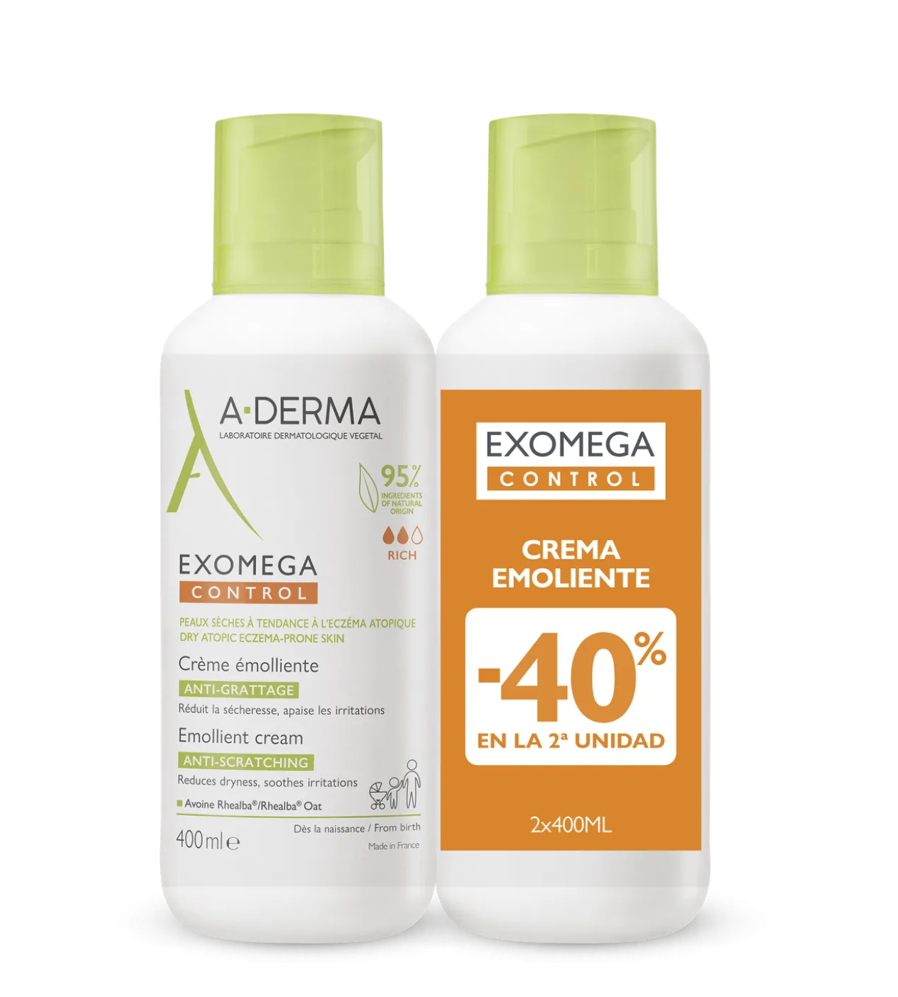 Exomega Crème Contrôle Émolliente
