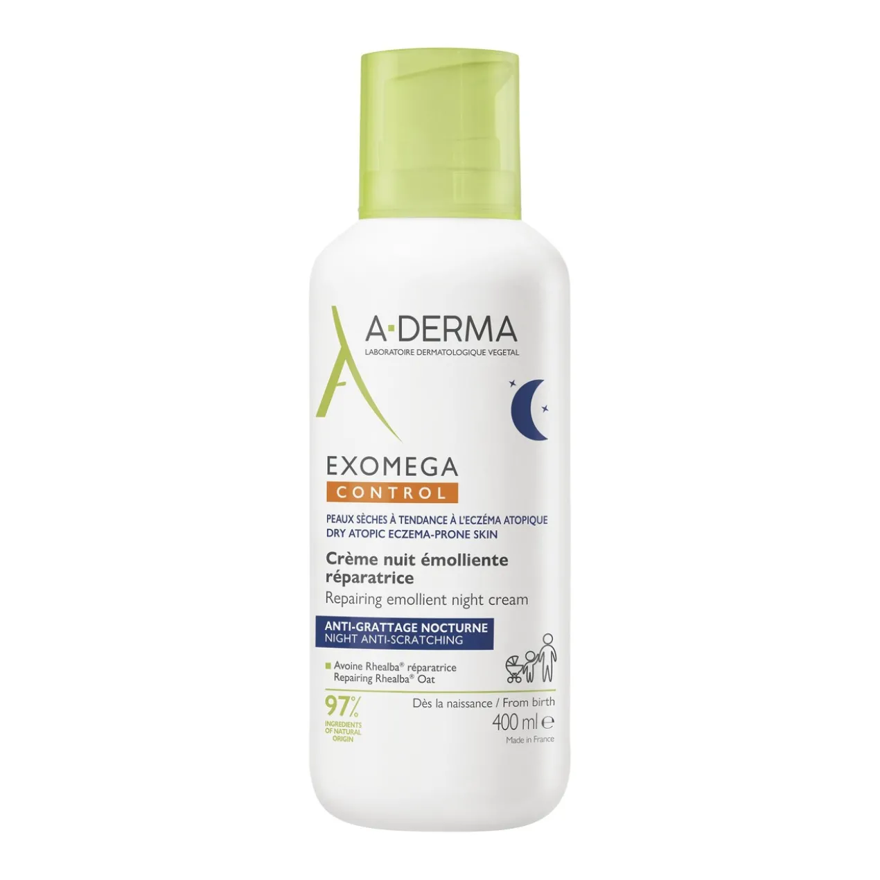 Exomega Crème de Nuit pour Peau Sèche