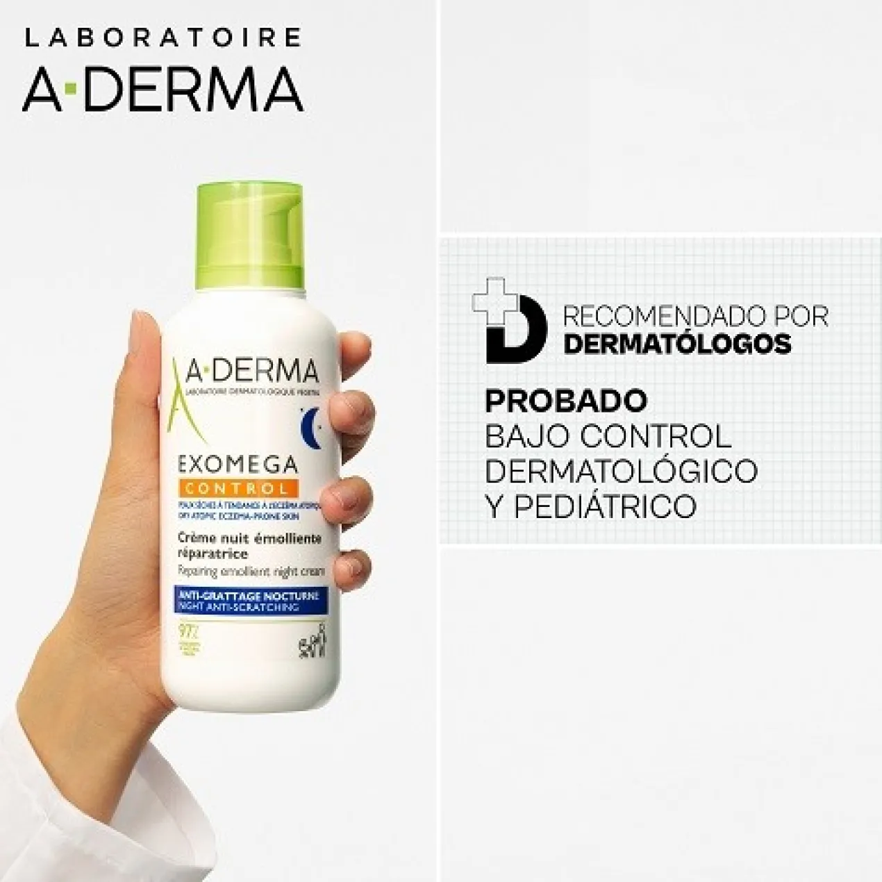 Exomega Crème de Nuit pour Peau Sèche