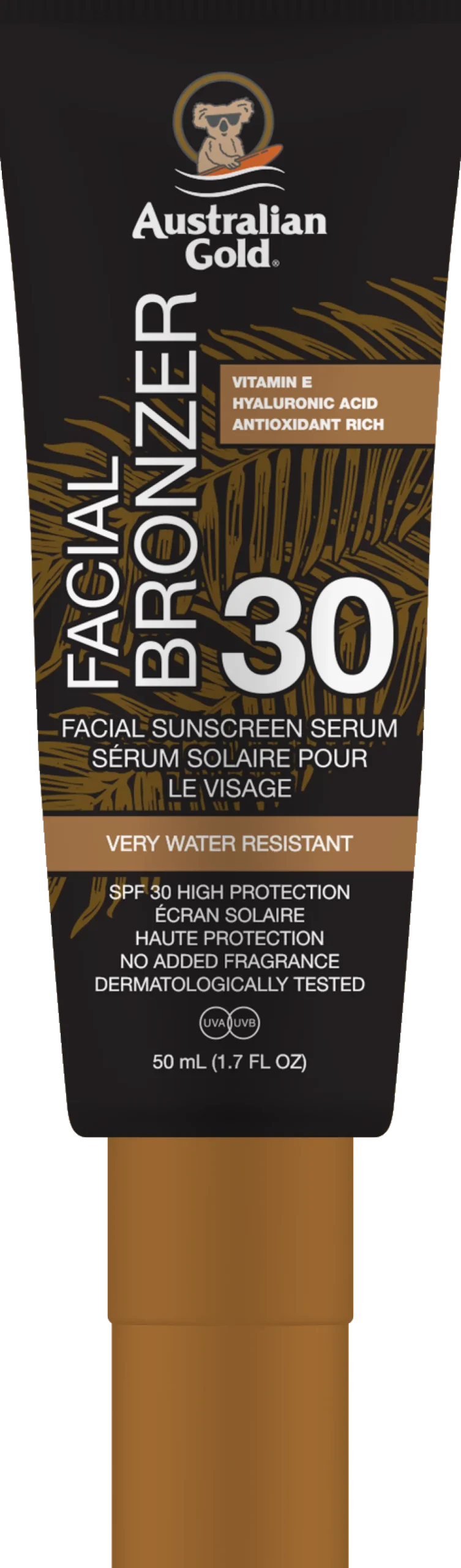 Facial Bronzer SPF 30 sérum facial avec protection solaire