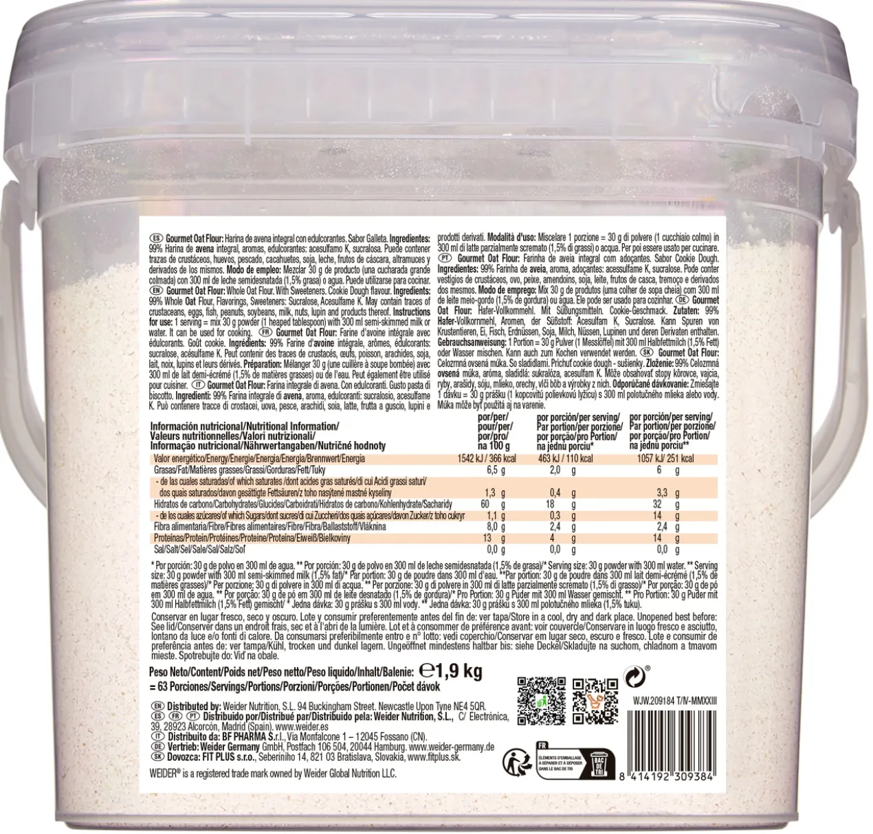 Farine d’avoine Cookie Dough