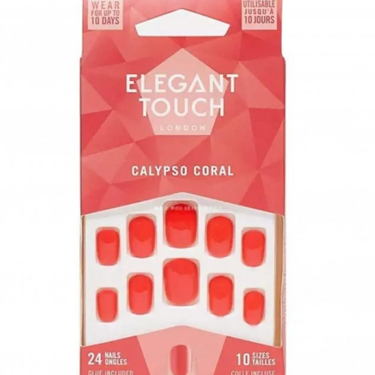 Faux Ongles Caliypso Coral