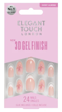 Faux Ongles 3D Gel Finish Orchid Bloom