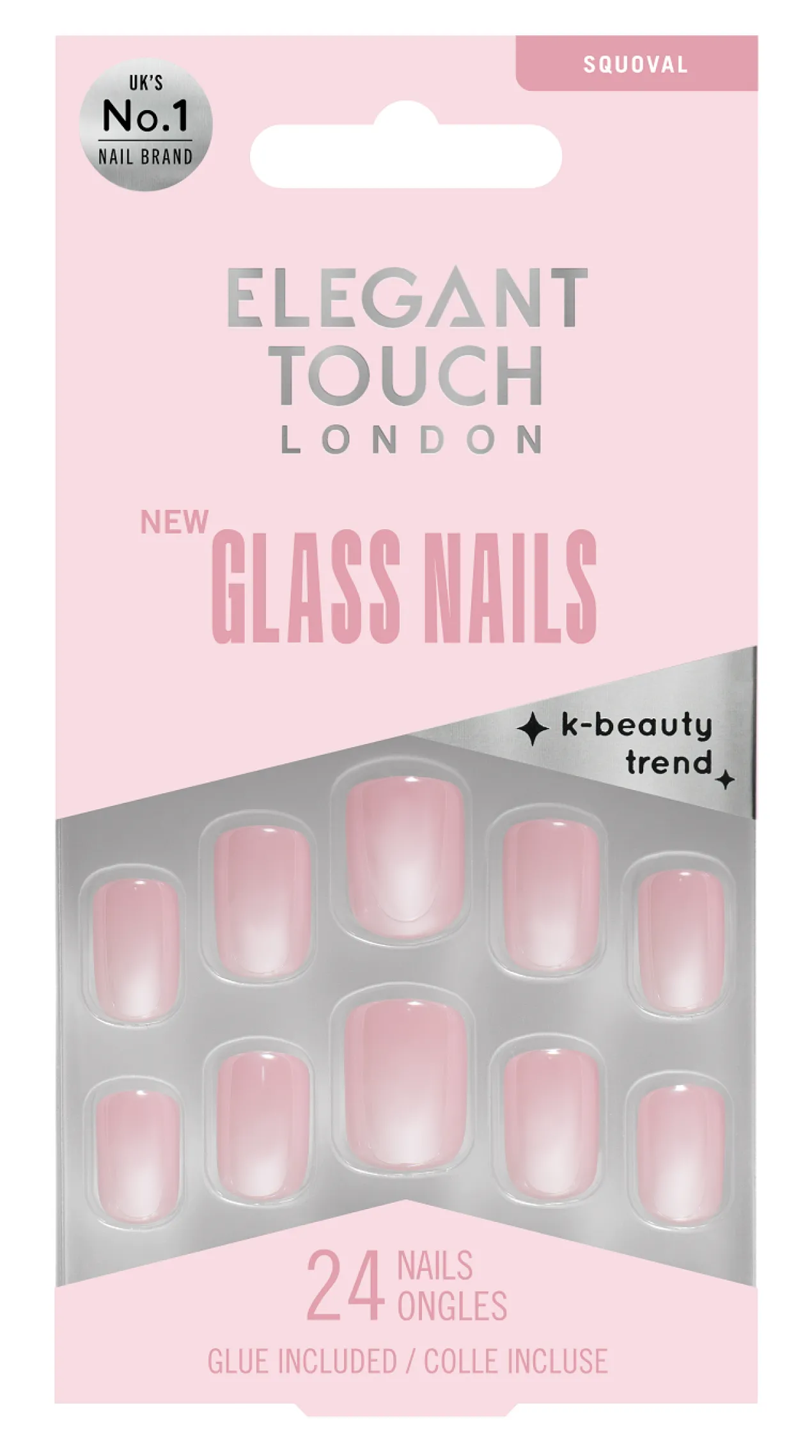 Faux Ongles Glass Nails Glass Lychee