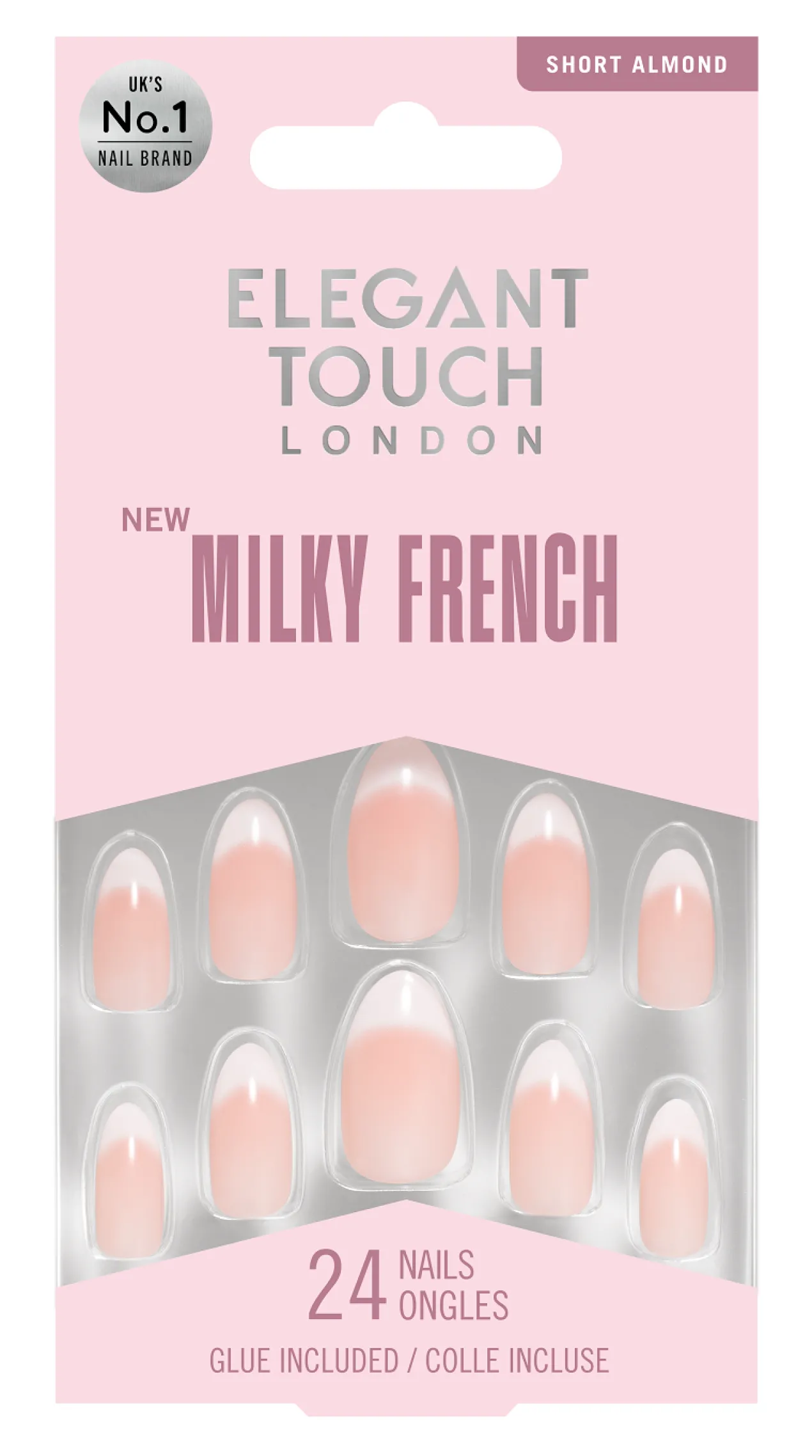 Faux Ongles Milky Rose