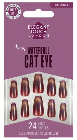 Faux ongles Waterfall Cat Eye Ballerina Édition Limitée