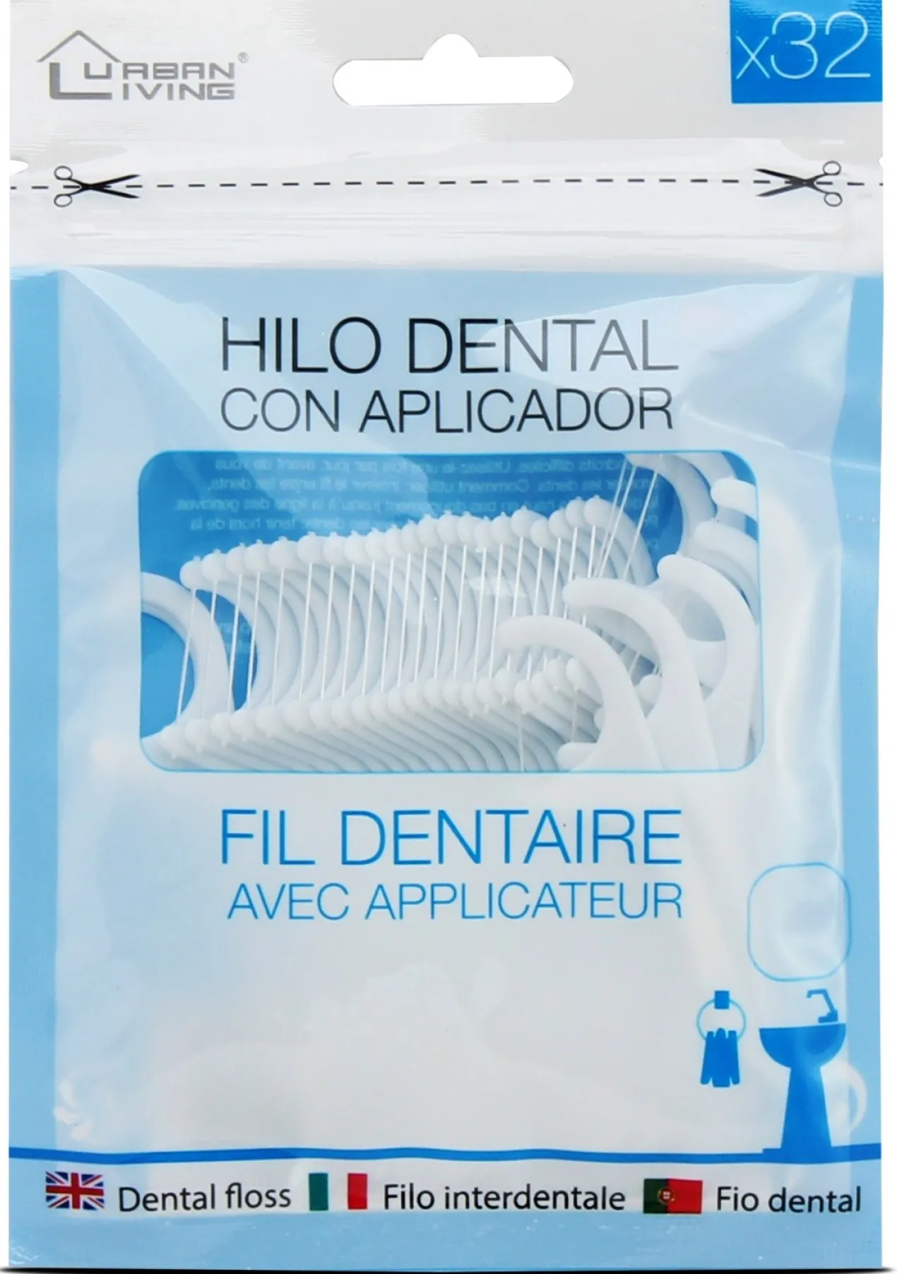 Fil dentaire avec applicateur