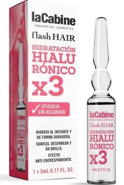 Flash Hair Ampoules Capillaires Hydratation Hyaluronique