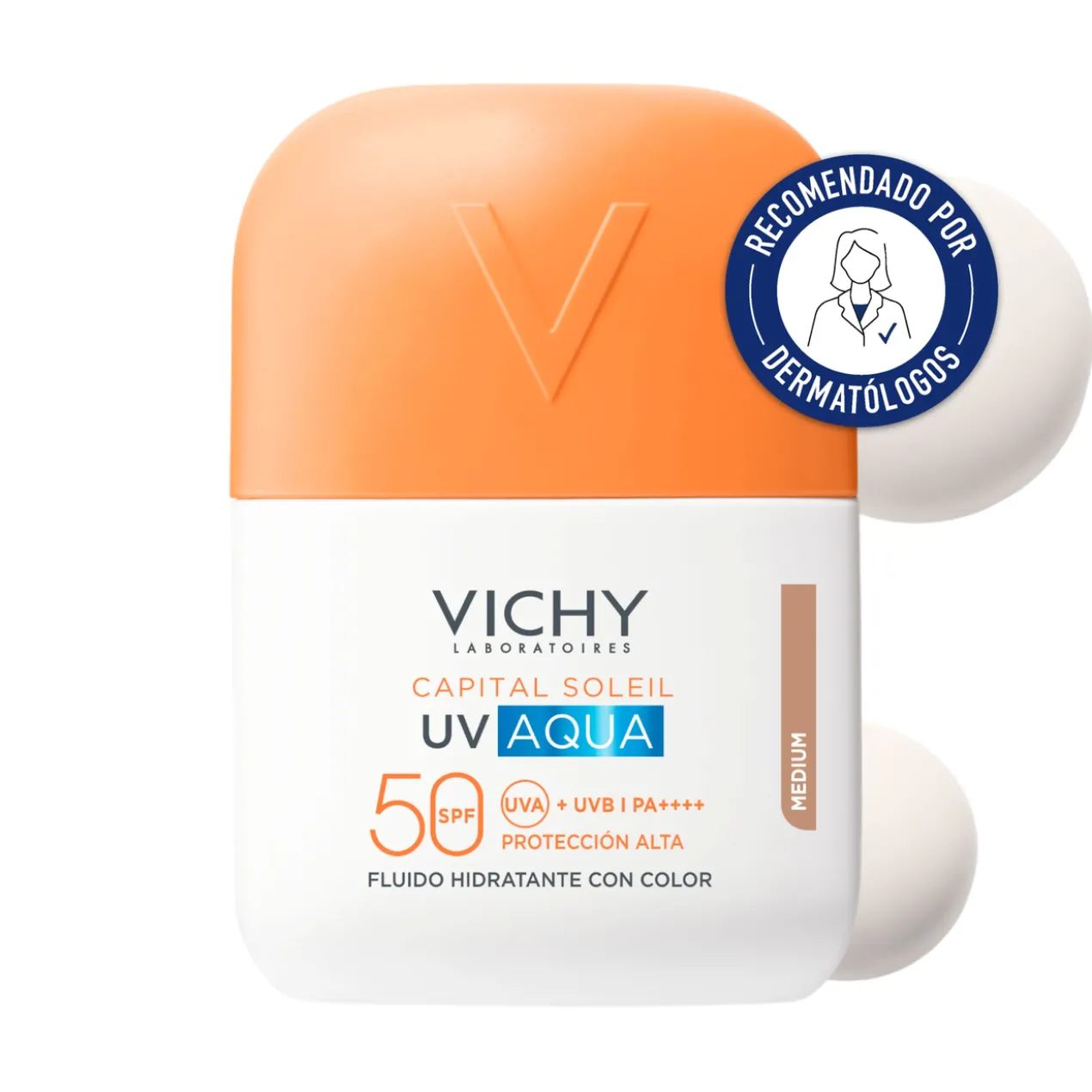 Fluide hydratant invisible Capital Soleil UV Aqua SPF50 – teinte moyenne