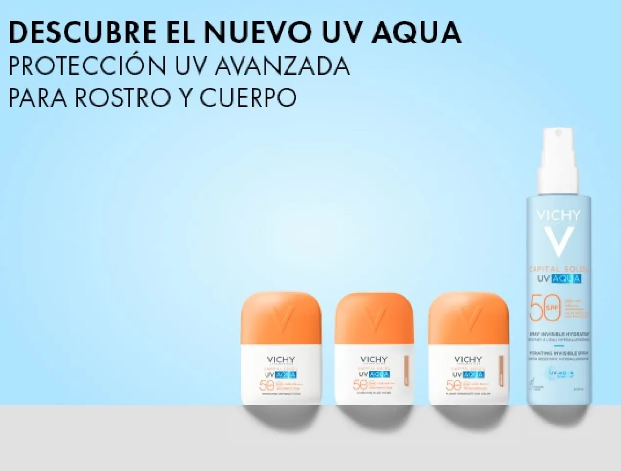 Fluide hydratant invisible Capital Soleil UV Aqua SPF50 – teinte claire