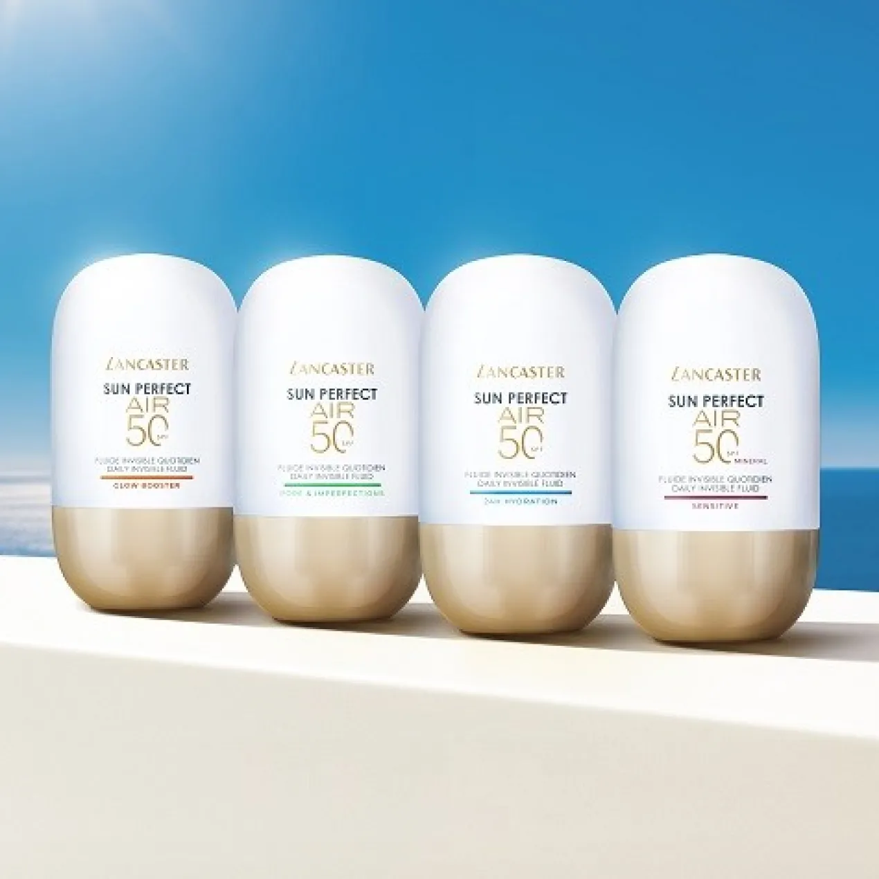 Fluide solaire invisible quotidien SPF50 Pores & Imperfections Sun Perfect AIR