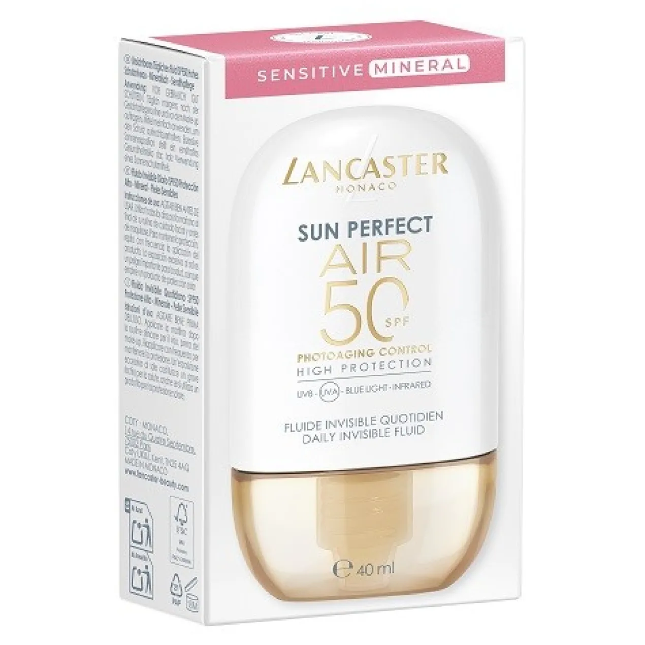 Fluide solaire invisible quotidien SPF50 Sensitive Mineral Sun Perfect AIR
