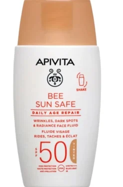 Fluide solaire teinté anti-âge SPF50 BEE SUN SAFE