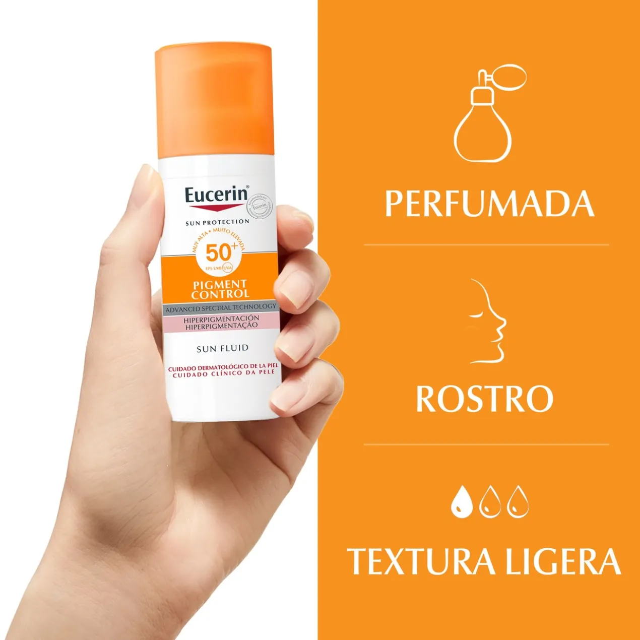 Fluide Solaire Visage Pigment Control SPF 50+