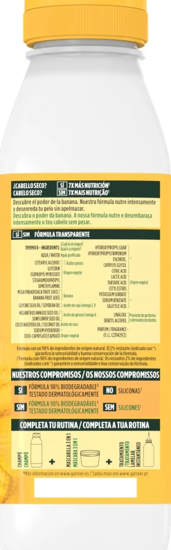 Fructis Hair Food Banana Ultra Nutrition Après-shampoing