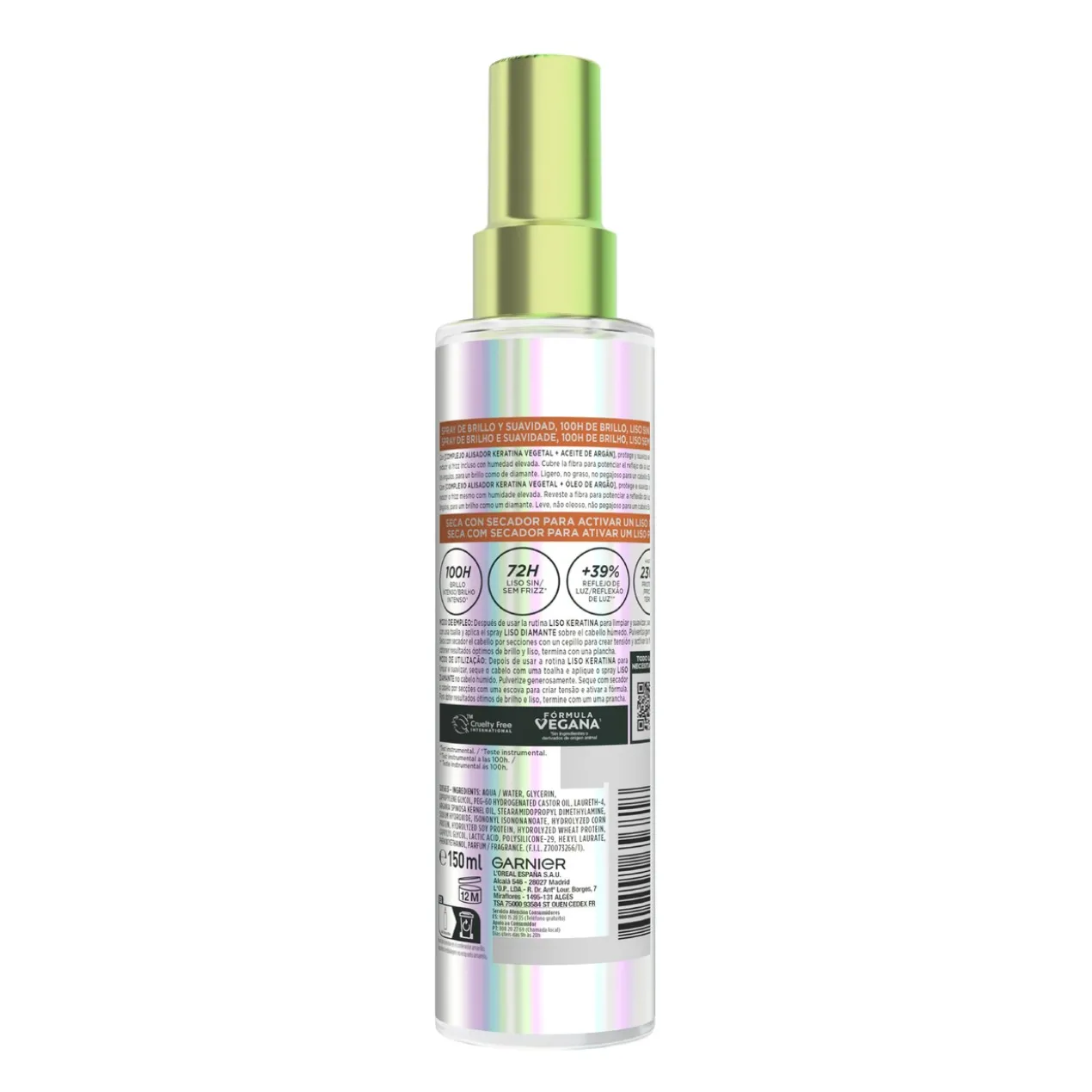 Fructis Liso Diamante Spray Brillance et Douceur