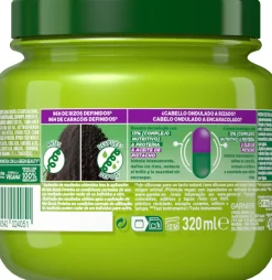 Fructis Masque Capillaire Nutri Boucles Hair Bomb Protéine