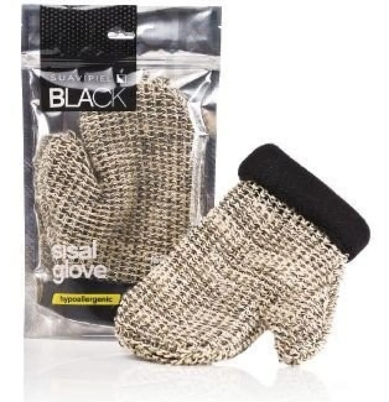 Gant Exfoliant en Sisal Noir